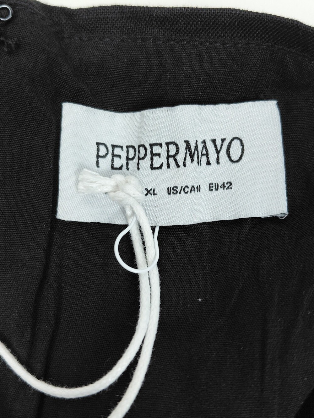 Peppermayo Tayla Linen Maxi Dress Size US 10 Black - Picture 10 of 11